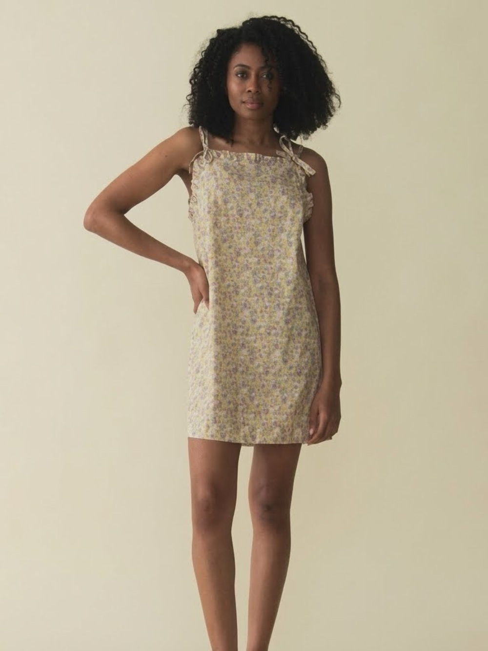 Doen Dee Dress - Chrysanthemum Sky Floral